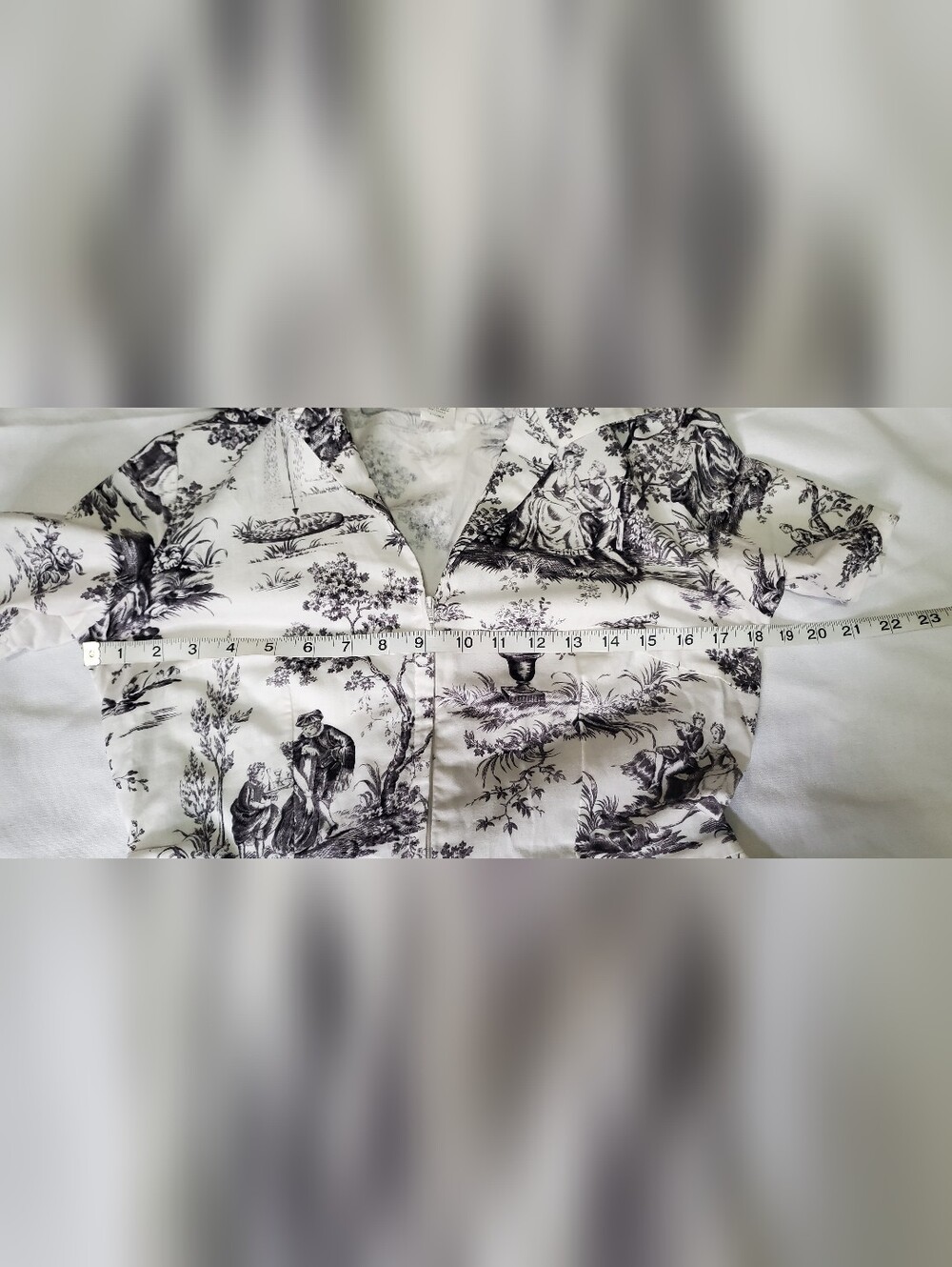 Bernie Dexter L Black And White Toile Dress - Picture 6 of 6